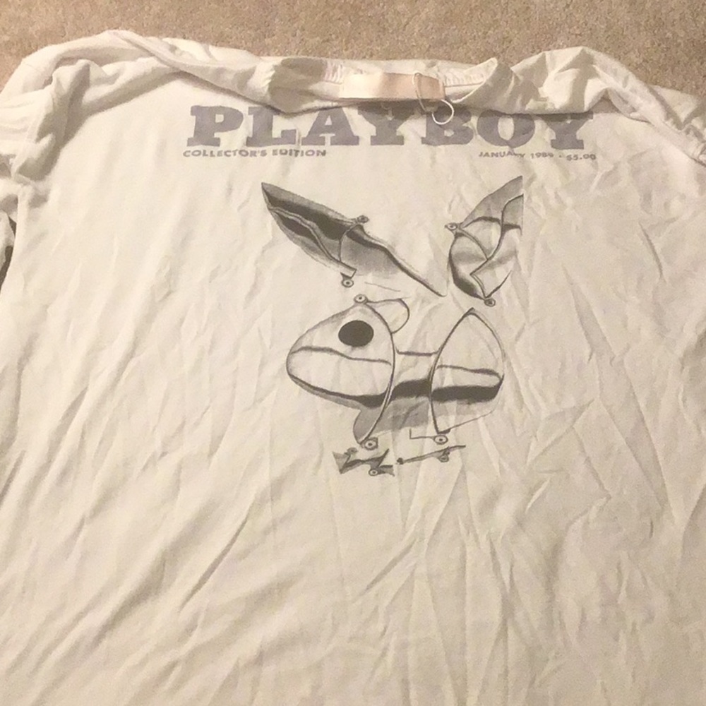 Missguided play boy long sleeve shirt